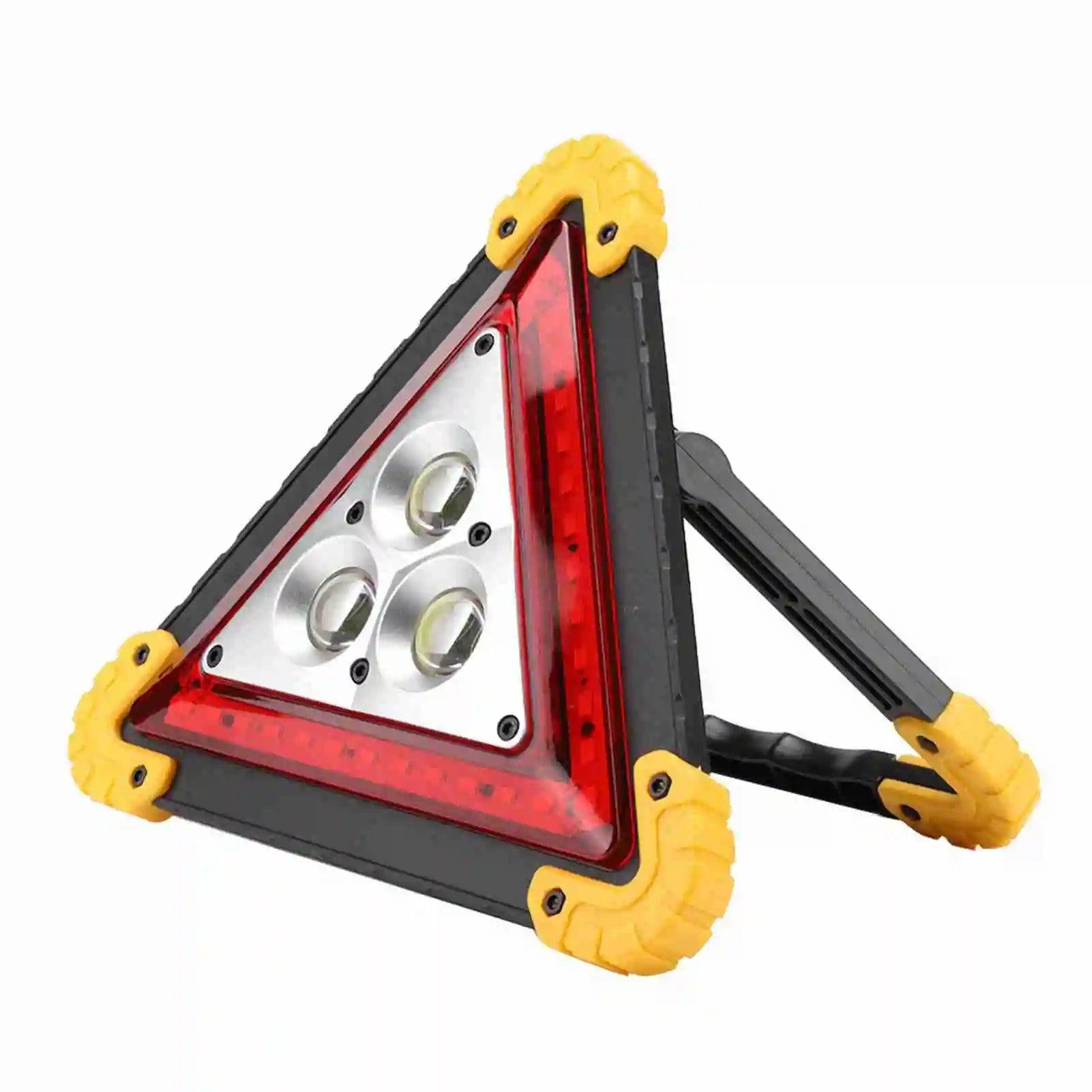 2 in 1 ソーラー式三角路側警告灯 COB LED 4モード搭載