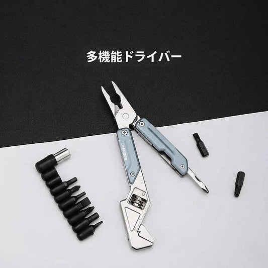 6-in-1 折りたたみ式 EDCレンチ マルチツール 30Cr13ステンレス鋼