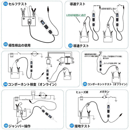 3.5-36V 電源回路プローブテスター