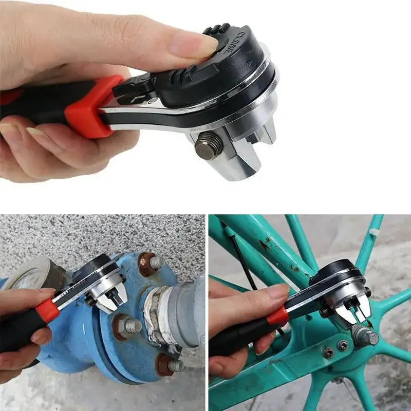 6〜22mm ネジ用 調整式ラチェットレンチキット