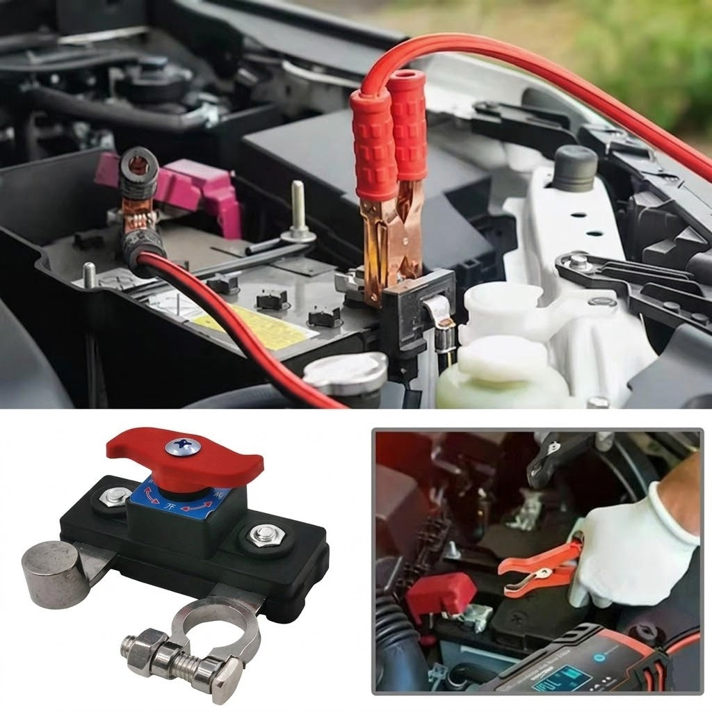 12V/24V 車載バッテリー遮断スイッチ 自動/手動回路遮断器プロテクター
