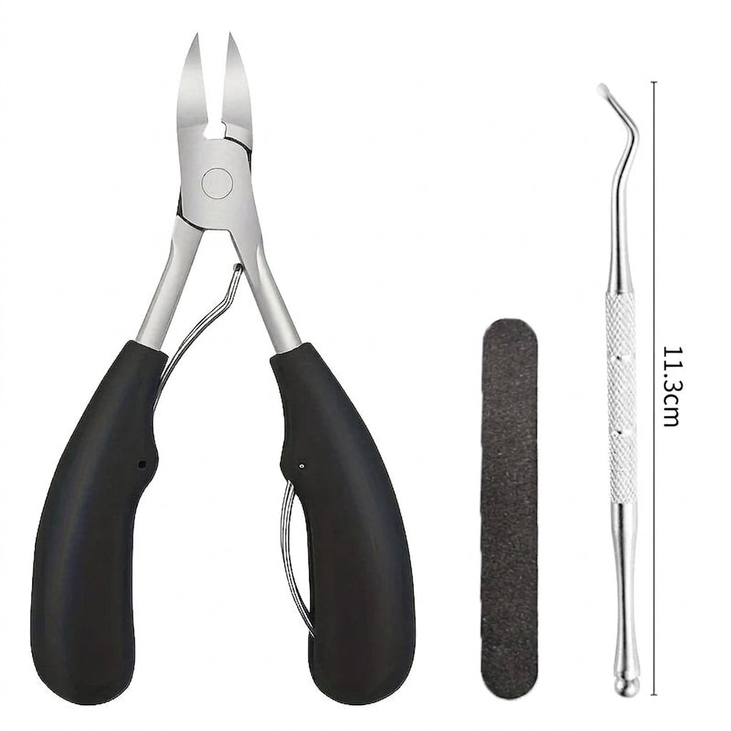 Professional Grade Concave Stainless Steel Nail Clippers for Thick Nails and Ingrown Toenails Sharp Curved Blade for Easy Trimmi