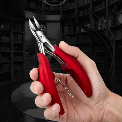 Professional Grade Concave Stainless Steel Nail Clippers for Thick Nails and Ingrown Toenails Sharp Curved Blade for Easy Trimmi