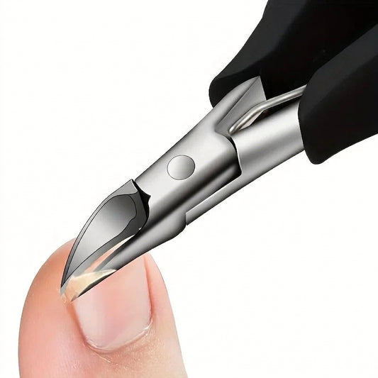 Professional Grade Concave Stainless Steel Nail Clippers for Thick Nails and Ingrown Toenails Sharp Curved Blade for Easy Trimmi