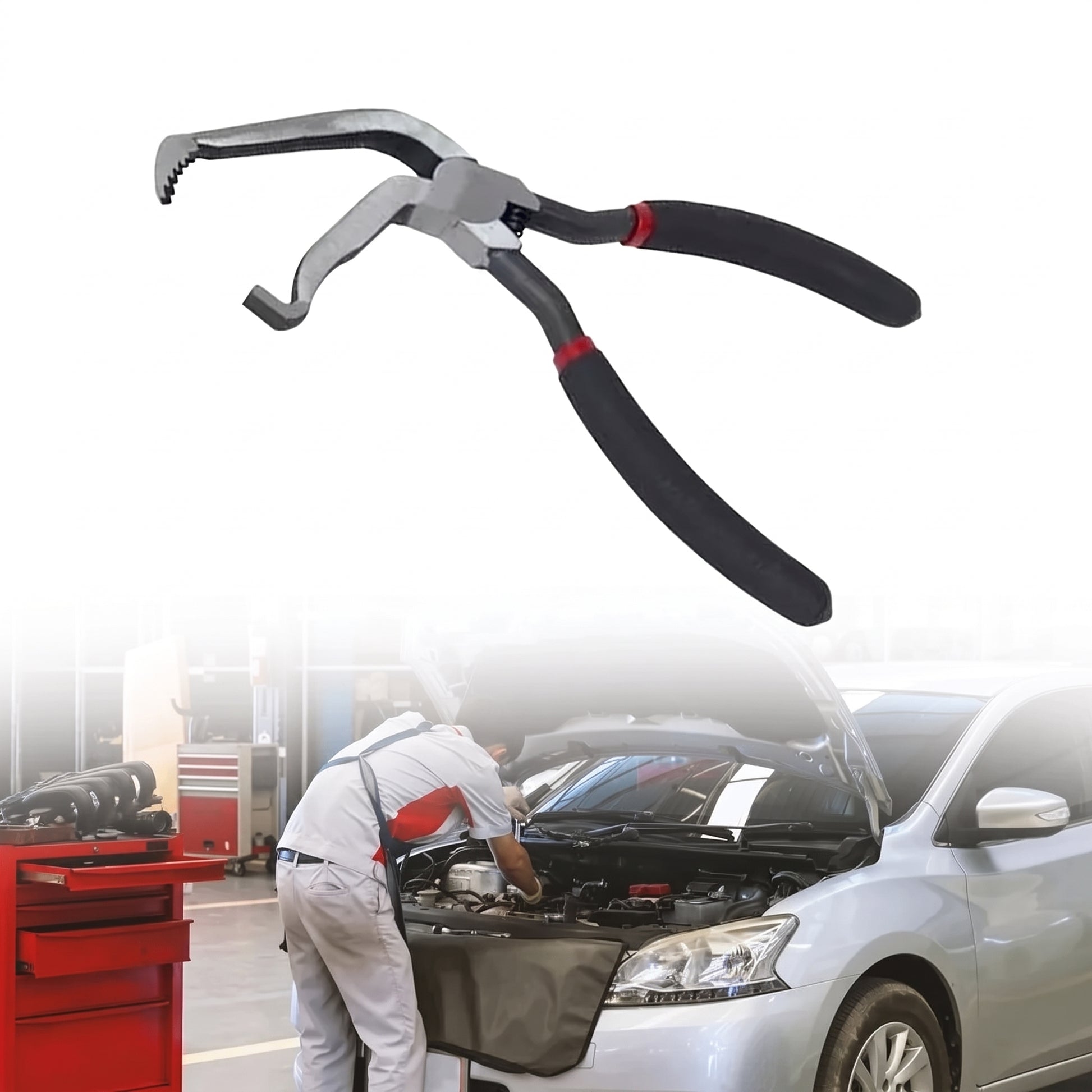 Automotive Electrical Connector Removal Pliers Fuel Filter Hose Disconnect Tool Angled Head for Cutting Wires Tubing Power Cable