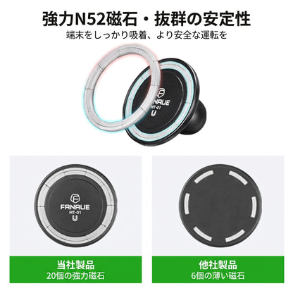 FANAUE car magnetic mobile phone holder accessories one-click adsorption 25mm ball head base compatible with RAM bracket
