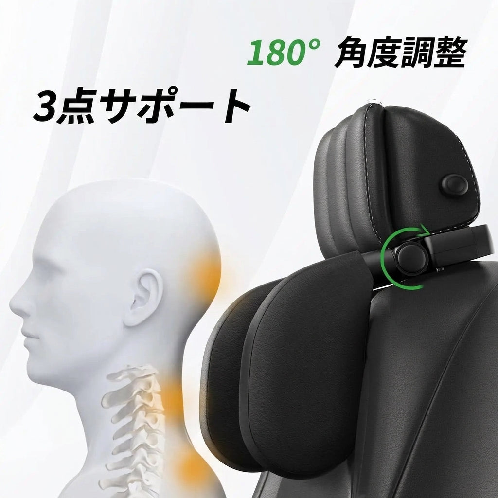 Car Headrest Pillow,Thickened Memory Foam Road Pal Headrest,Neck Support Pillow,180° Adjustable Car Headrest,Travel Car Sleeping