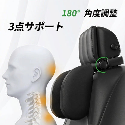 Car Headrest Pillow,Thickened Memory Foam Road Pal Headrest,Neck Support Pillow,180° Adjustable Car Headrest,Travel Car Sleeping