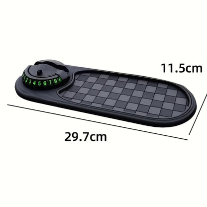 1-Piece Car Parking Sign Anti-Slip Mat, Mobile Phone Car Mount, Parking Sign, Car Navigation Anti-Slip Mat, In-Car Dashboard Multifunctional Support and Fixing, Essential Car Accessory