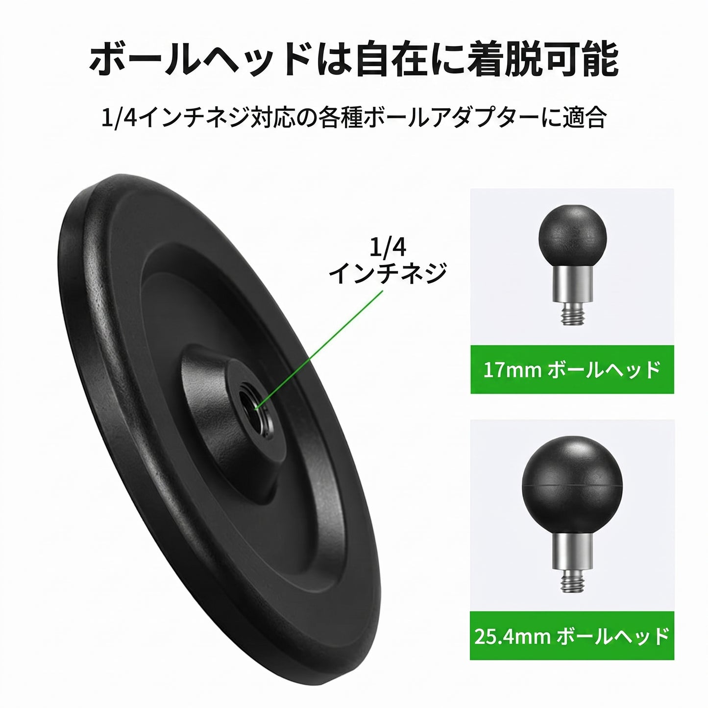 FANAUE car magnetic mobile phone holder accessories one-click adsorption 25mm ball head base compatible with RAM bracket