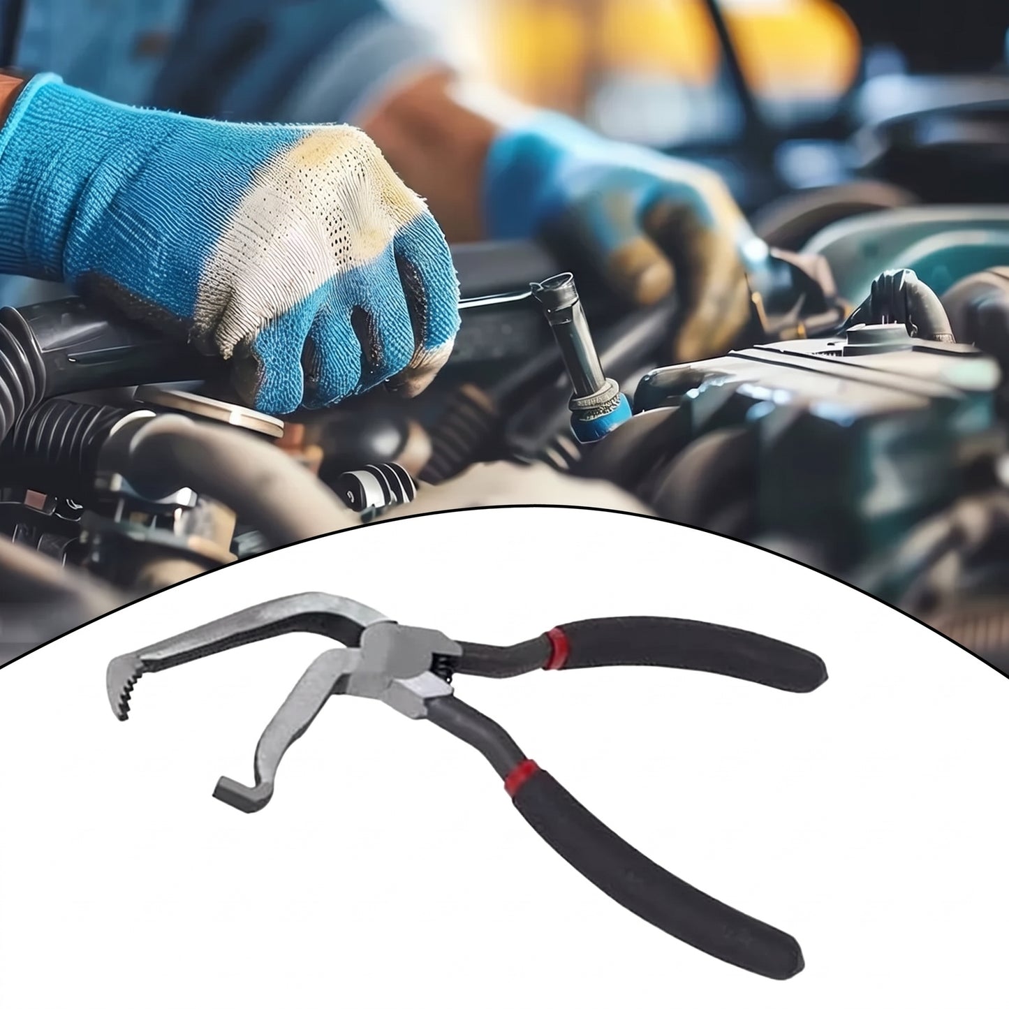 Automotive Electrical Connector Removal Pliers Fuel Filter Hose Disconnect Tool Angled Head for Cutting Wires Tubing Power Cable