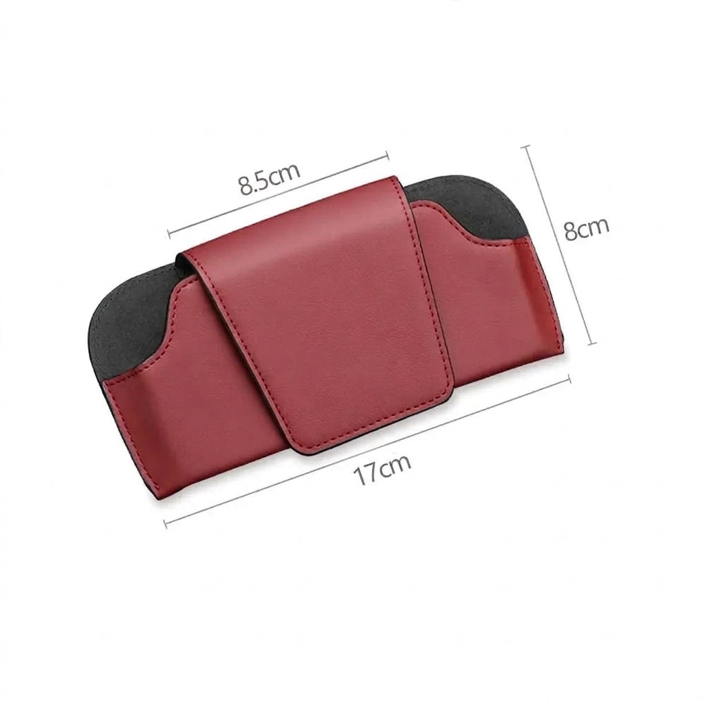 Magnetic Car Sunglasses Holder Case Universal Auto Sun Visor Glasses Box Clip Sunglasses Holder Fastener Eyeglasses Storage