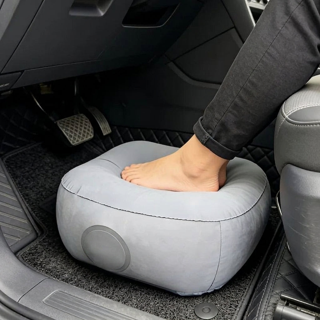Inflatable Footrest Pillow PVC Foot Rest Air Pillow Cushion for Travel Office Home Leg Up Relaxing Feet Tools Under Desk