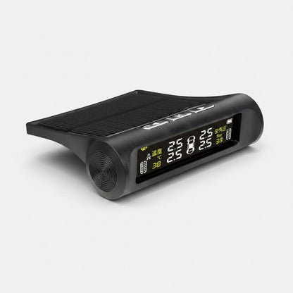 TPMS Solar Tire Pressure Sensor Car Tire Pressure Monitoring System with 4 Wheel Internal External Sensors TMPS