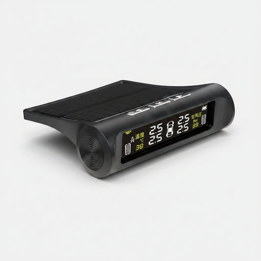 TPMS Solar Tire Pressure Sensor Car Tire Pressure Monitoring System with 4 Wheel Internal External Sensors TMPS